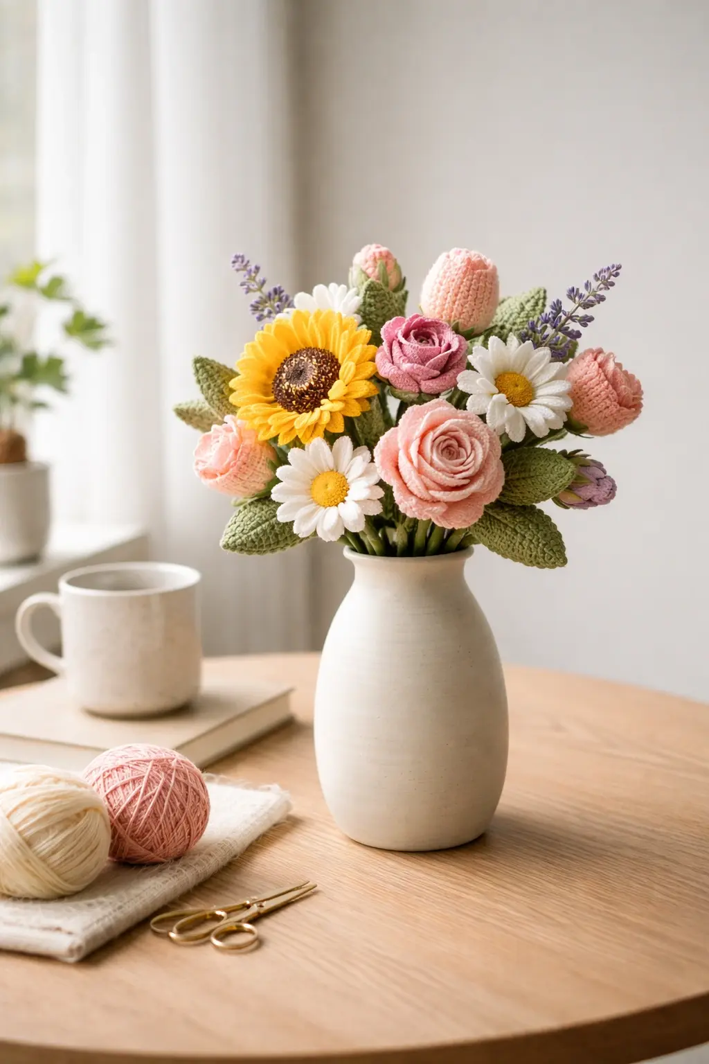OEM crochet flowers and handmade home decor for lifestyle brands