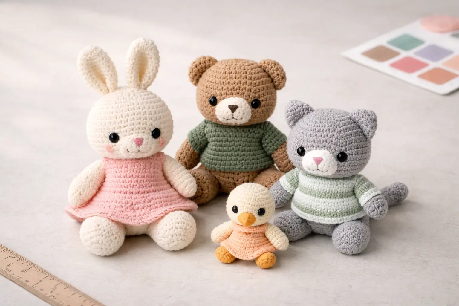 Crochet toys and plush manufacturing samples