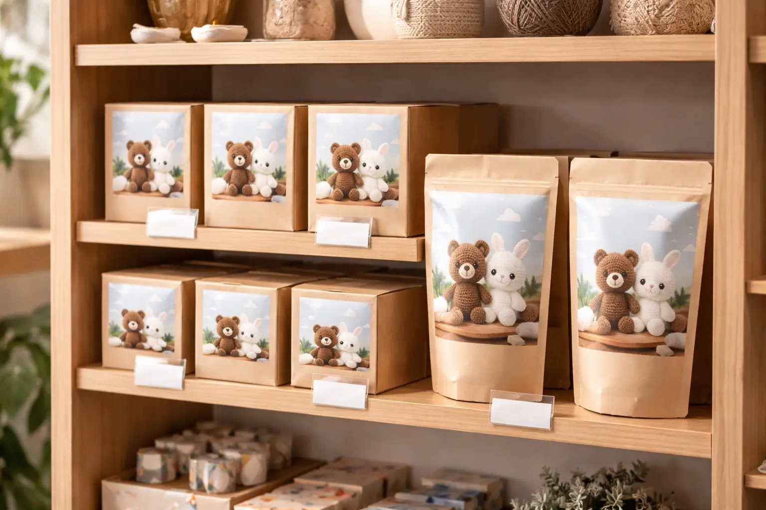 Retail-ready kit box displayed on a store shelf