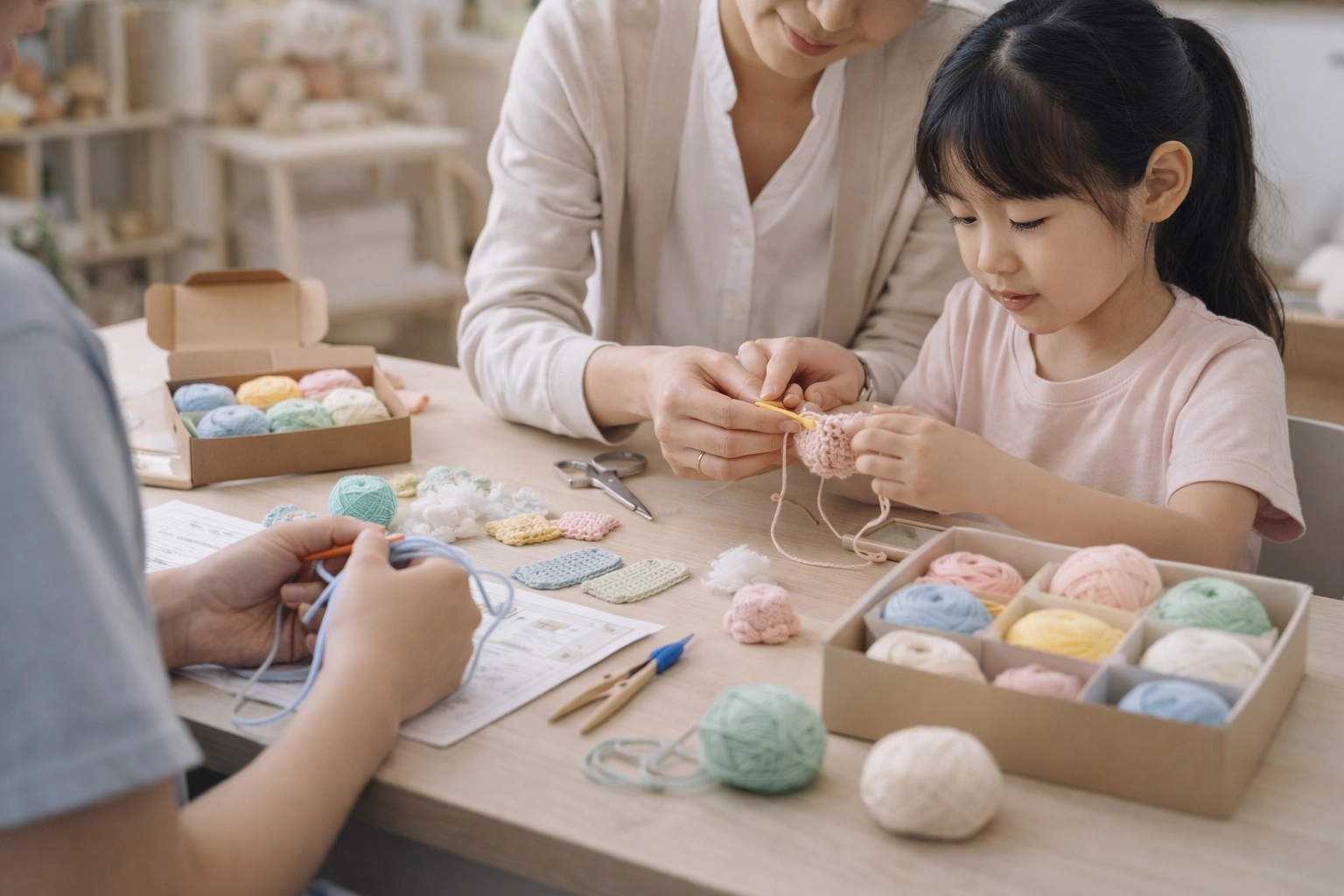 Supportive crochet-based therapy or SEN learning environment