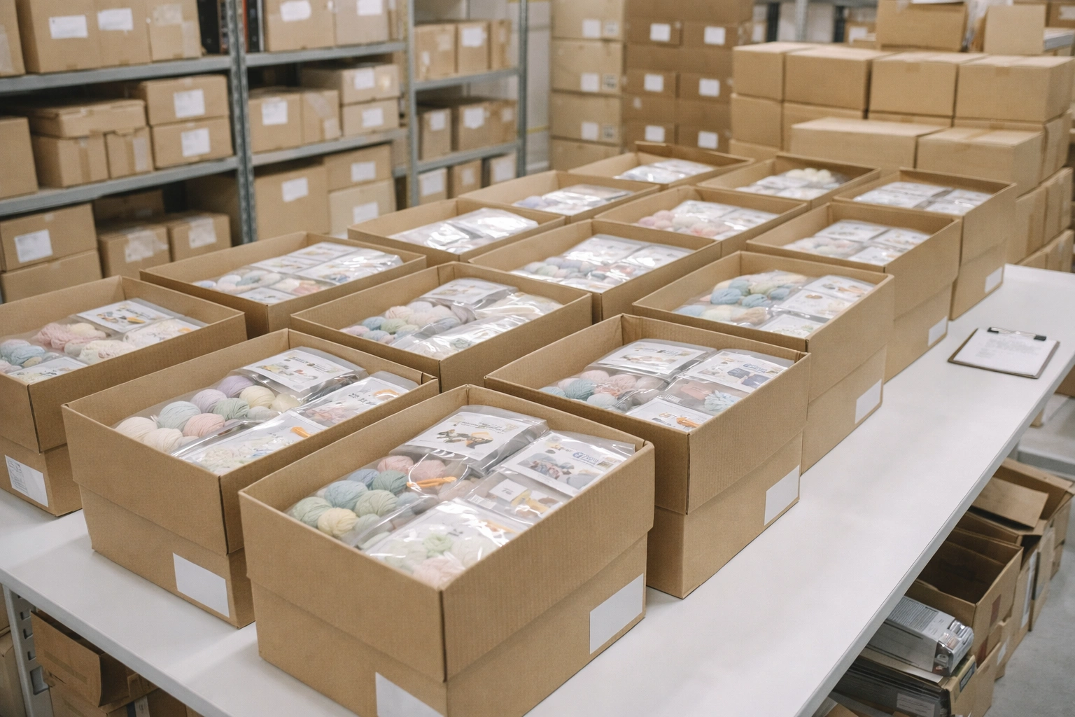 Institutional supply and fulfillment workflow for educational crochet kits