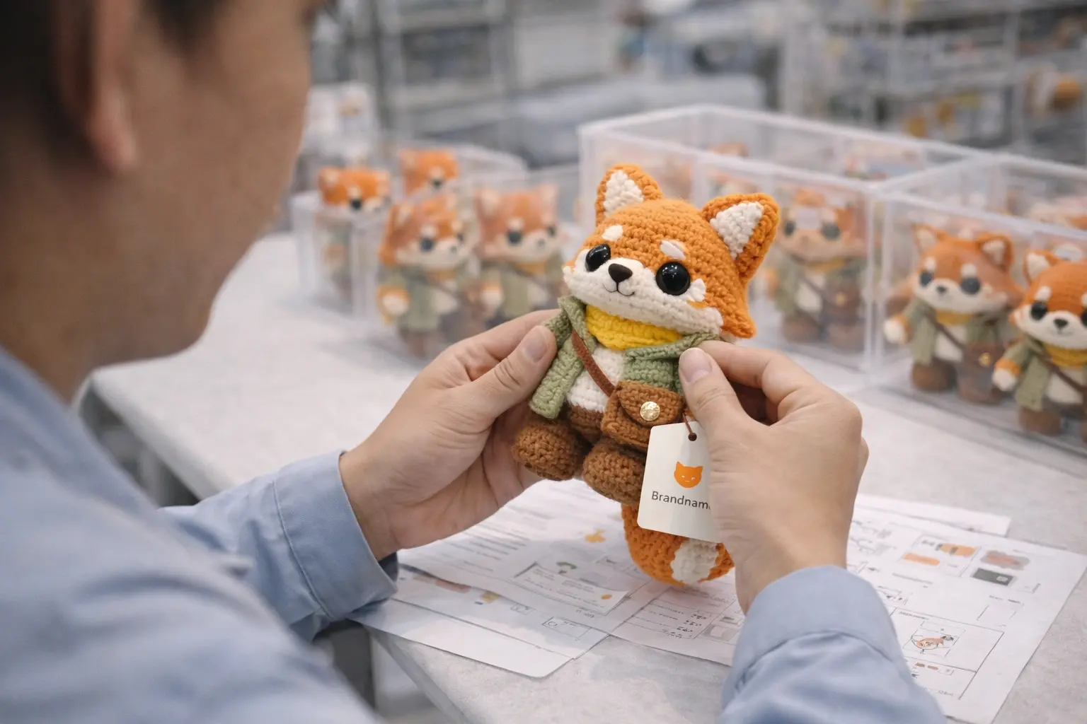 Quality inspection process for handmade crochet and plush manufacturing