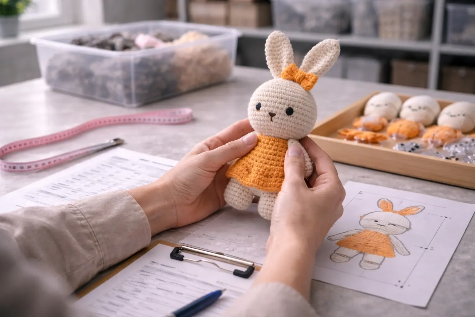 In-process quality control during crochet production